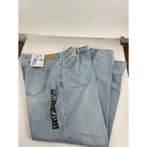 Seven7 Women's Loose Straight Jean Size 20W Light Wash